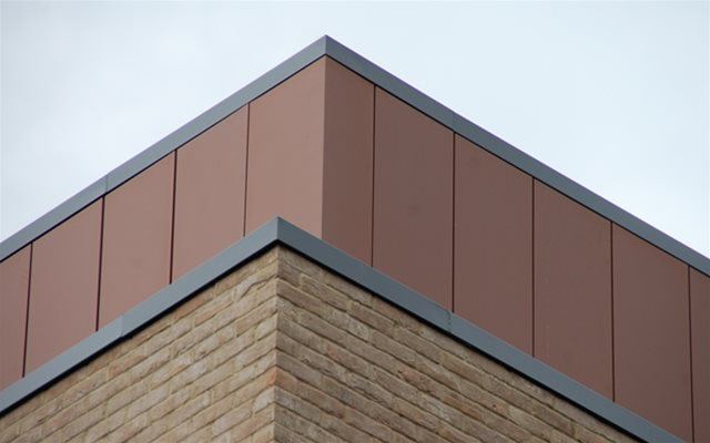 Rust finish, duplex coatings façade Gerrards Cross